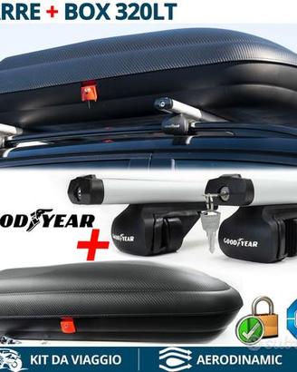 Baule BOX Tetto + BARRE Portatutto per Ssangyong