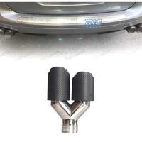 TERMINALE SCARICO IN CARBONIO DOPPIO SINISTRO LOOK