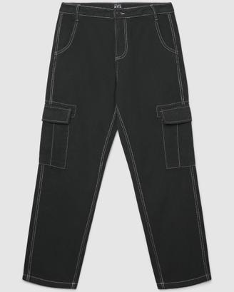 Jeans pantaloni Cargo neri