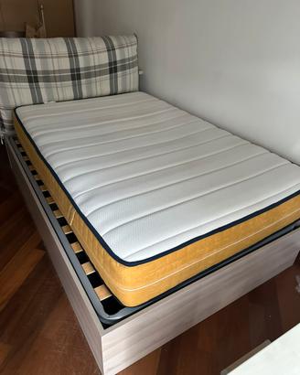 Letto contenitore a una piazza e mezza