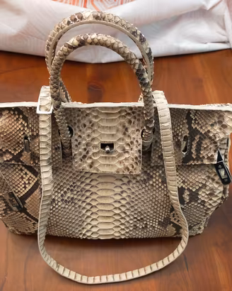 Borsa in pitone vero