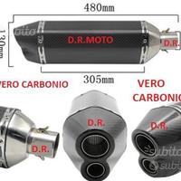 SCARICO marmita DOPPIA USCITA in VERO CARBONIO