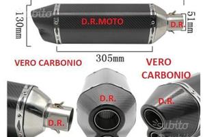 SCARICO marmita DOPPIA USCITA in VERO CARBONIO