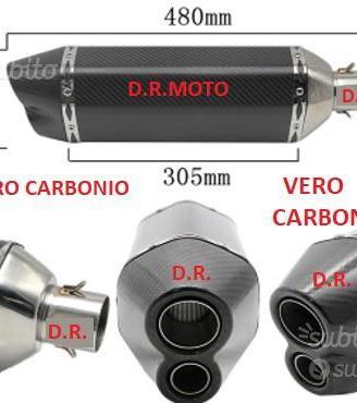 SCARICO marmita DOPPIA USCITA in VERO CARBONIO