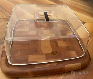 Tagliere legno pregiato portaformaggio