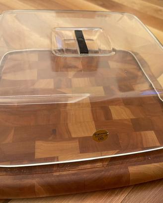 Tagliere legno pregiato portaformaggio