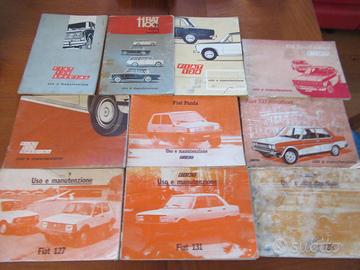 libretti uso manutenzione auto fiat vintage