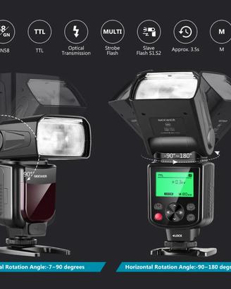 Flash Speedlite Neewer 750II + Kit Triggers Wirele