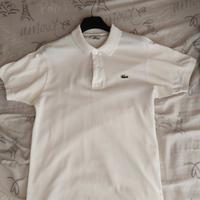 Polo Lacoste uomo bianca