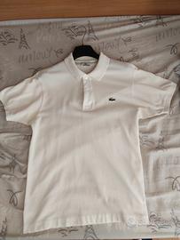 Polo Lacoste uomo bianca
