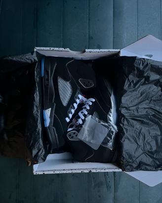 Jordan 5 black mettalic silver