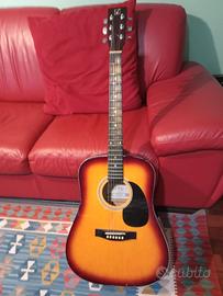 Chitarra folk Roling's  con custodia