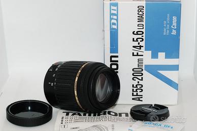 Obiettivo canon zoom tamron af 55-200mm f4 5.6 LD