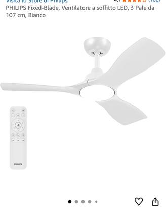Ventilatore con luce led  Philips