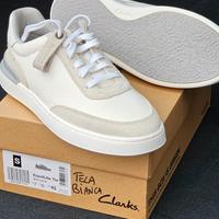 Scarpe Clarks n 40/41 MAI USATi Pelle e Tela 