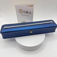 Bracciale Tennis Argento e Moussanite certificata