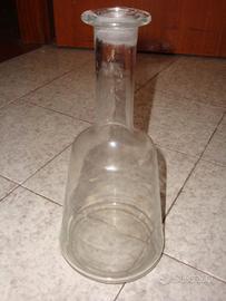 Bottiglia ampolla alambicco vetro antica vintage