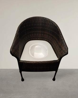 POLTRONA WC TOILETTE REGOLABILE SEDIA WC DISABILI 