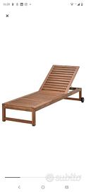 lettino da giardino in legno nammaro ikea