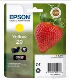 2 cartuccie gialle stampante Epson Strawberry 29