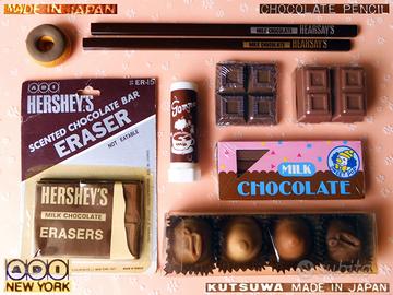 Vintage 1980 Cioccolato Gommine Matite collezione