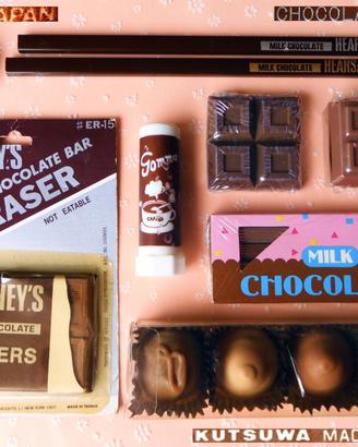 Vintage 1980 Cioccolato Gommine Matite collezione