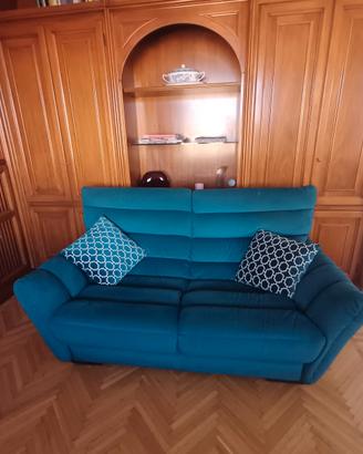 divano design 2-3 posti clarissa color ottanio