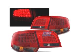 FANALI A LED AUDI A3 8P 04-08 SPORTBACK ROSSO FUMÉ