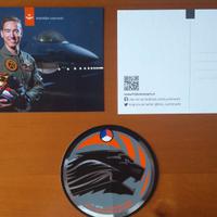 174 - CARTOLINA + ADESIVO ROYAL NL AIR FORCE  F16