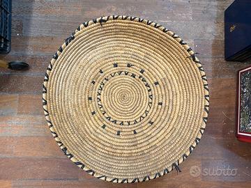 Cestino in rafia artigianale sardo