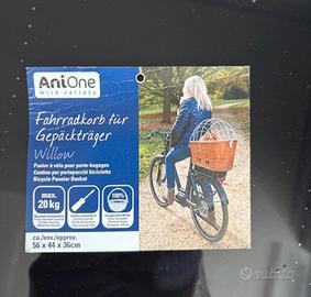 cestino da bicicletta trasporta cane max 20 kg