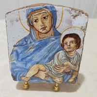 Caltagirone -mattonella smaltata anni 20/30