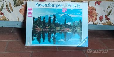 Ravensburg puzzle 1000pezzi completo lago canadese