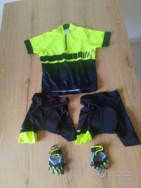 set abbigliamento bici bambino 8 anni