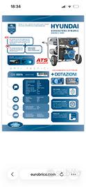 Gruppo elettrogeno Hyundai ATS HY5500E