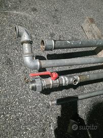 Lotto tubi ferro zincato  da 1"1/2 - 1 -  1/2
