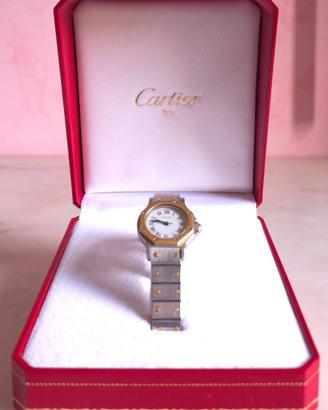 Cartier Santos Octagon Lady Auto 18k Ref.0907