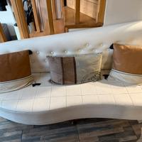 Divano maison du monde design curvo + cuscini