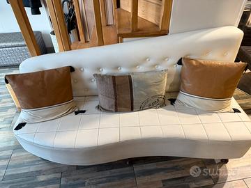 Divano maison du monde design curvo + cuscini