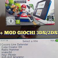 NINTENDO 2DS + GIOCHI 3DS/2DS + SCATOLO MARIO KART