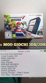 NINTENDO 2DS + GIOCHI 3DS/2DS + SCATOLO MARIO KART