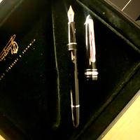 Stilografica Meistertück placcata in Oro