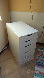 Mobile cassettiera Ikea Alex bianca casa ufficio