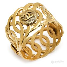 Bracciale Chanel in ottone dorato