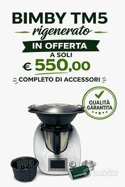 BIMBY TIM5 RIGENERATO COMPLETO DI ACCESSORI