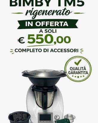 BIMBY TIM5 RIGENERATO COMPLETO DI ACCESSORI