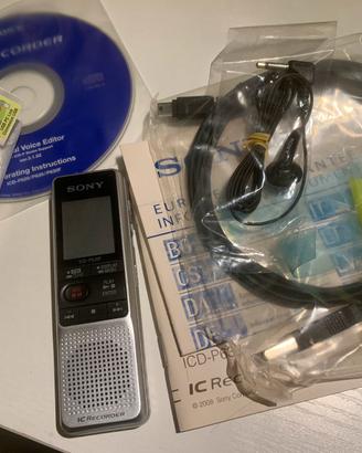 Sony Registratore Digitale Vocale/Radio integrata