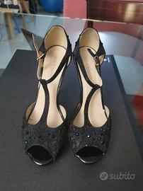 scarpe tacco 12 con plató 