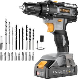 Avvitatore a Batteria LEEIKOO 21V, con batteria 2