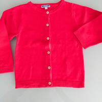 Jacadì golfino cotone rosso bambina 3 anni